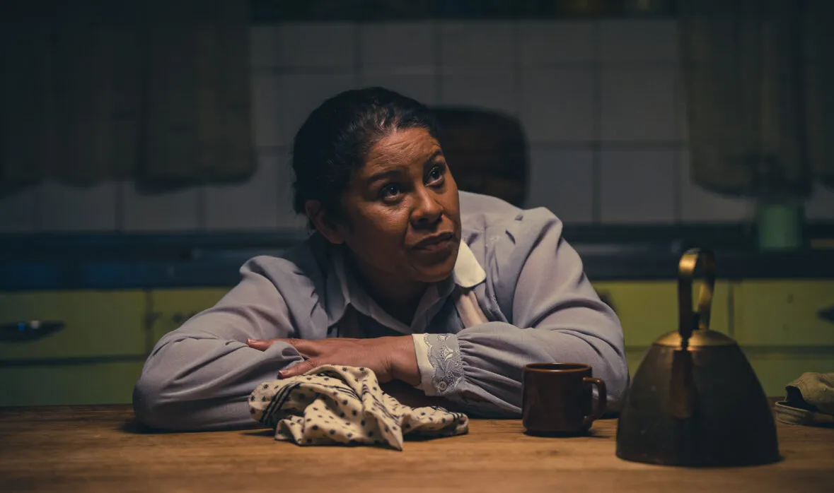 Ilse Klink as Maggie in Nêrens, Noord-Kaap. Foto: Zaheer Banderker